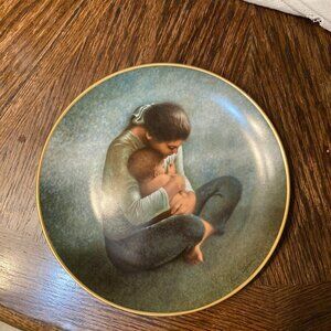 Vintage "Yesterday, Today & Tomorrow" Collectable Plate Artist Irene Spencer